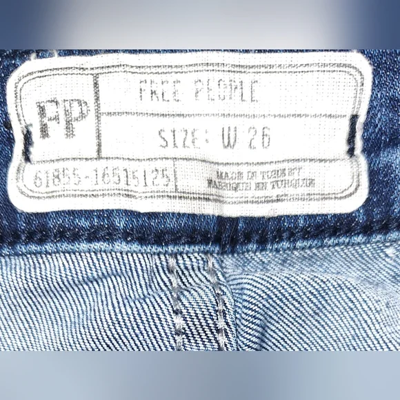 Free People Lace up High Rise Skinny Stretch Denim Jeggings Boho Whimsigoth 26 - Picture 9 of 11